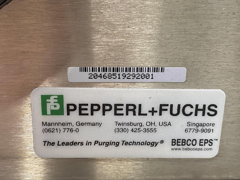 Pepperl Fuchs BEBCO EPS Rapid Exchange Purging System 3003-WPS-CI-TYPE Y OR Z
