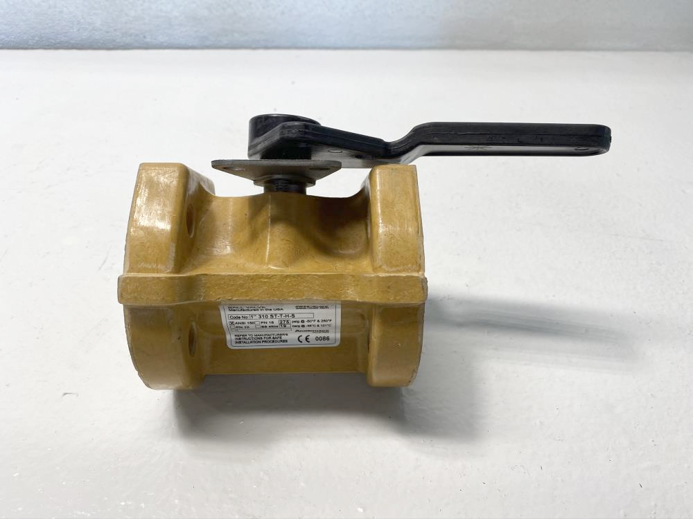 Nil-Cor 1” 310 ANSI 150# Fiberglass Ball Valve, Code # 1” 310 ST-T-H-S