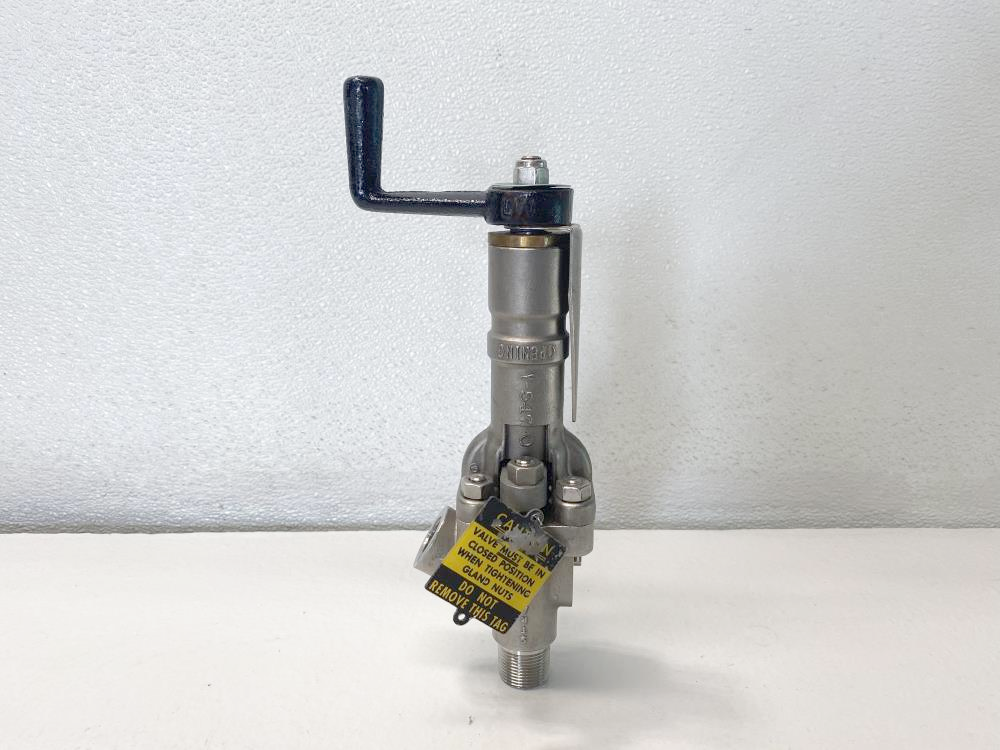 Strahman 1/2” FNPT X 3/4” MNPT 600# 316 Stainless Steel Sampling Valve SV-700