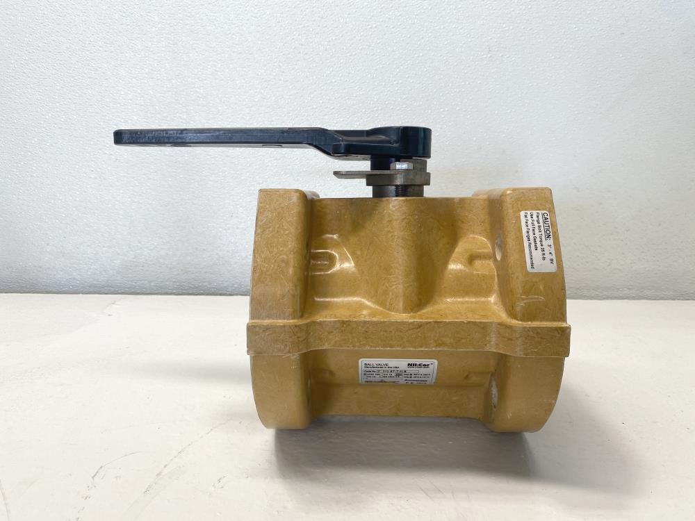 Nil-Cor 310 Series 3” 150# Flanged Fiberglass Ball Valve 3” 310 ST-T-H-S