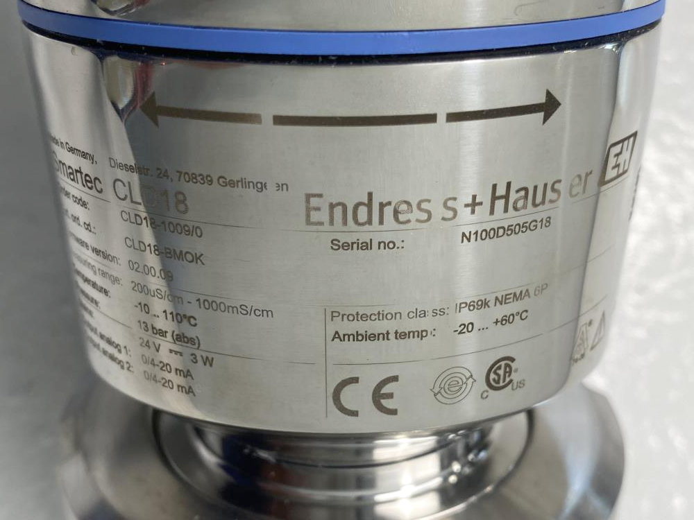 Endress Hauser SmartTec Compact Conductivity Device CLD18-1009/0, CLD18-BMOK