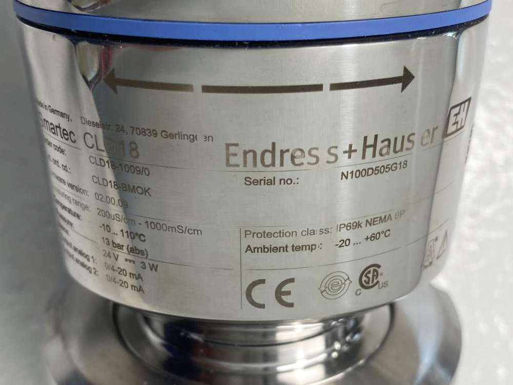 Endress Hauser SmartTec Compact Conductivity Device CLD181009/0, CLD18