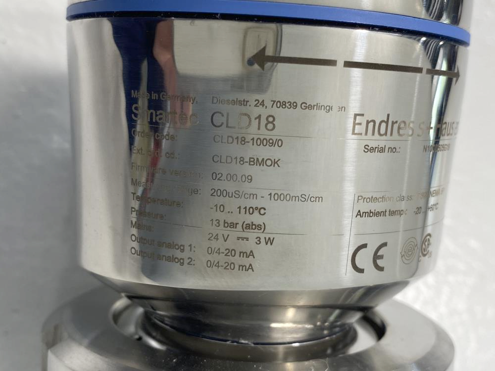 Endress Hauser SmartTec Compact Conductivity Device CLD181009/0, CLD18