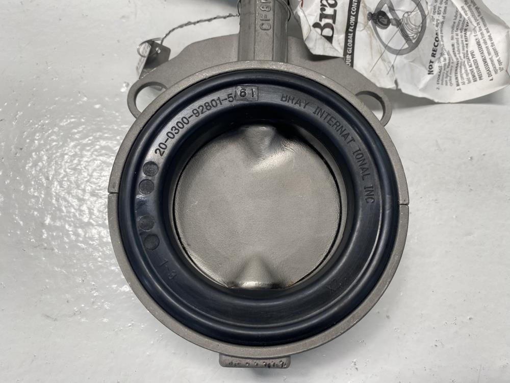 Bray 3” 150# 316SS Actuated Butterfly Valve 93-8035-11305-928 w/ Axiom Monitor