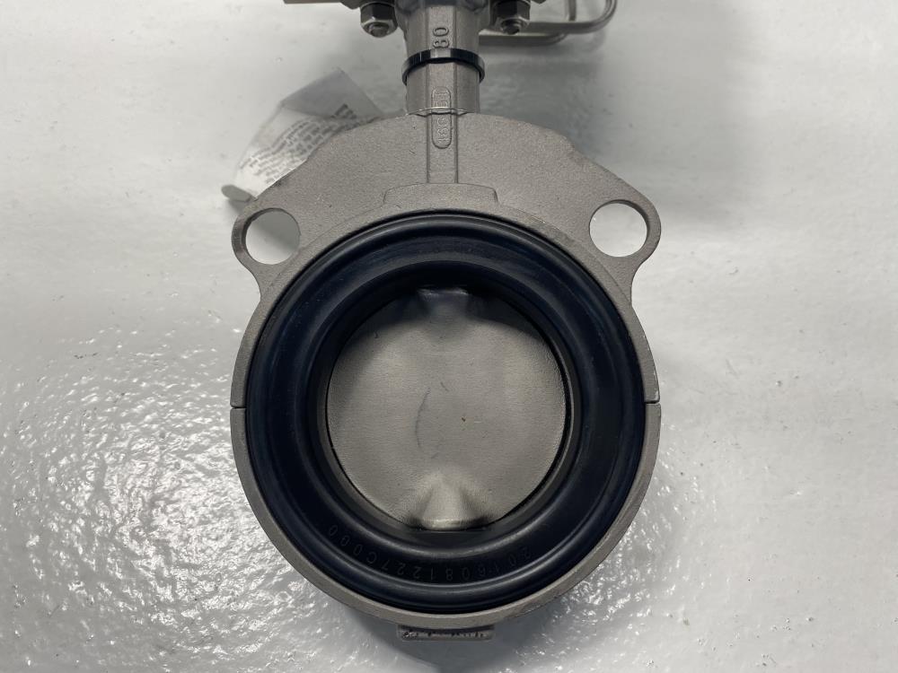 Bray 3” 150# 316SS Actuated Butterfly Valve 93-8035-11305-928 w/ Axiom Monitor