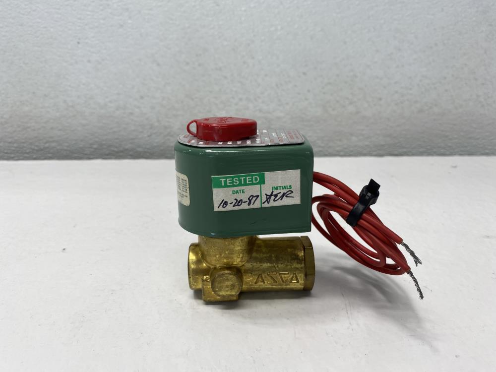 Asco 1/4” NPT 2-Way Brass Solenoid Valve 8223A25