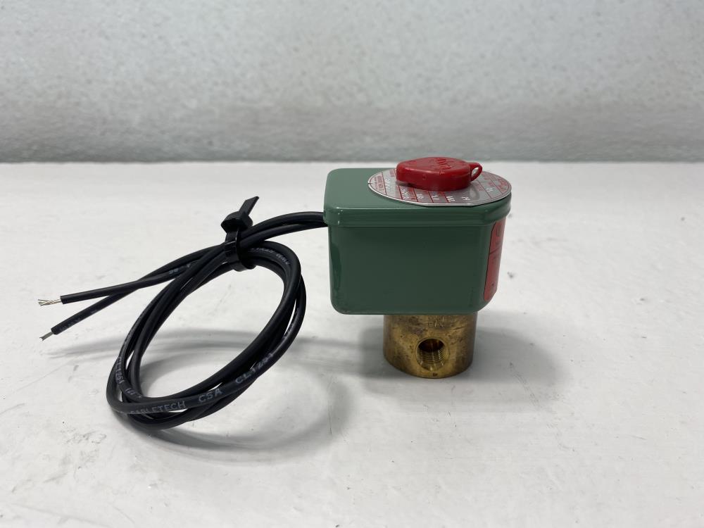 Asco Red-Hat 1/8” NPT 2-Way Brass Solenoid Valve 8262C2