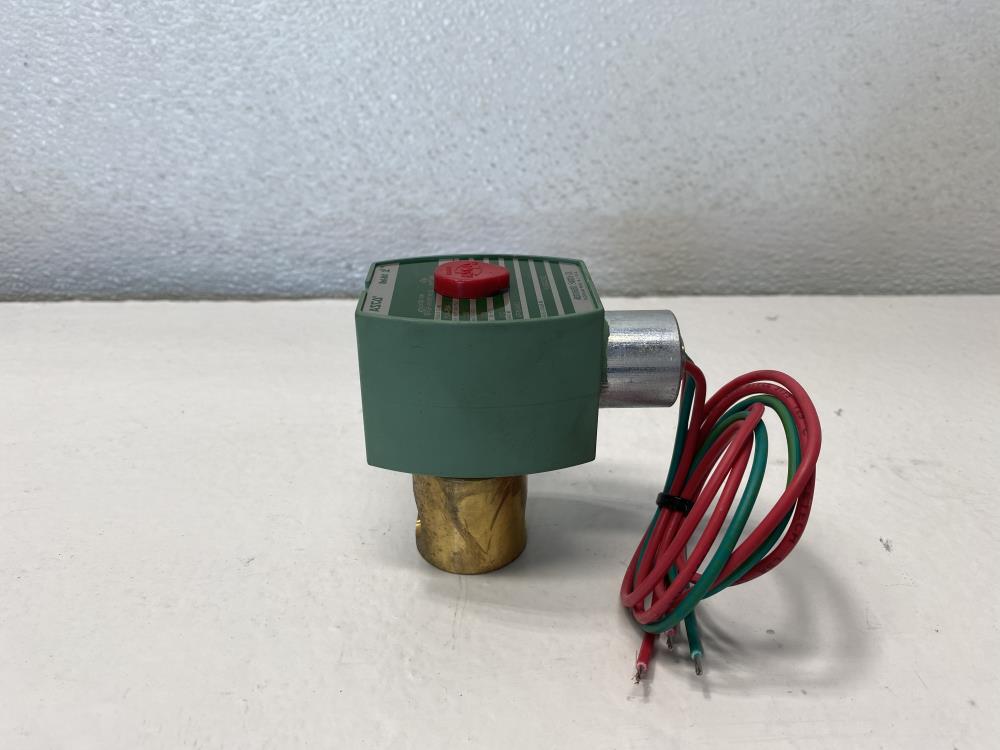 Asco Red-Hat II 1/4” NPT 2-Way Brass Solenoid Valve 8262G232