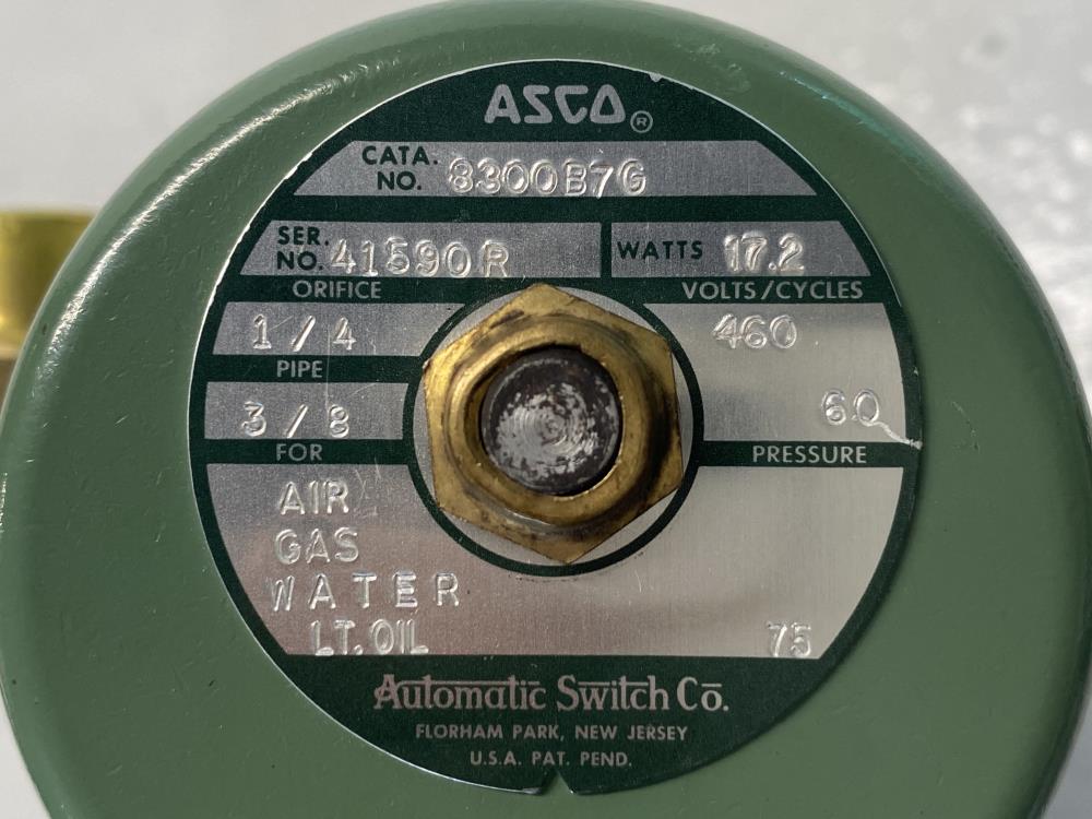 Asco 3/8” NPT Bronze Solenoid Valve 8300B7G