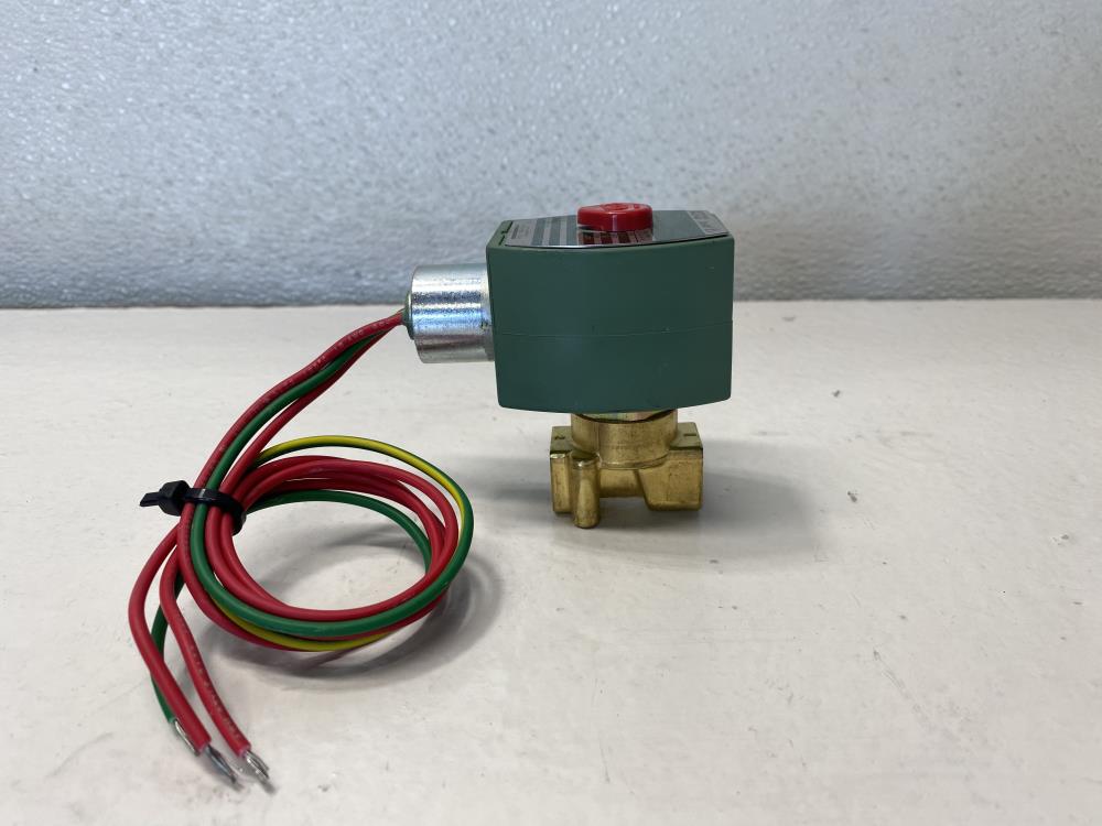 Asco Red-Hat II 1/4” NPT 2-Way Brass Solenoid Valve 8262G208