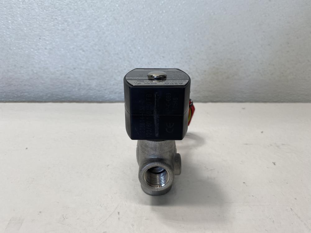 Asco Red-Hat II 1/2” NPT 2-Way Stainless Steel Solenoid Valve EF8223G010