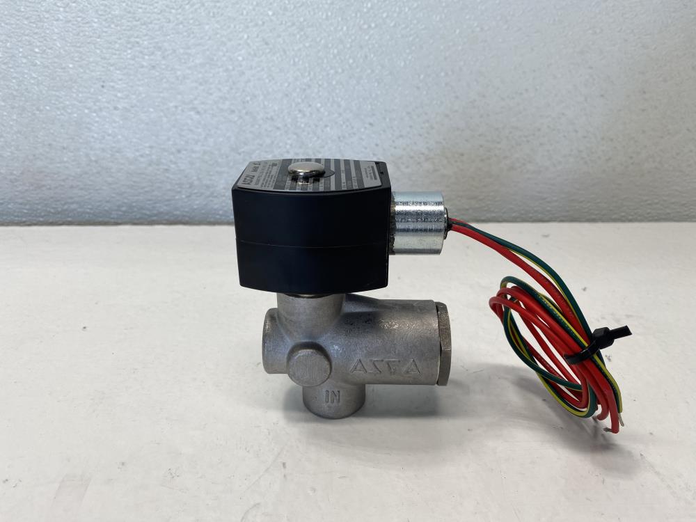 Asco Red-Hat II 1/2” NPT 2-Way Stainless Steel Solenoid Valve EF8223G010