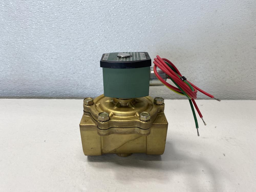 Asco Red-Hat II 1-1/2” NPT 2-Way Brass Solenoid Valve 8210G56