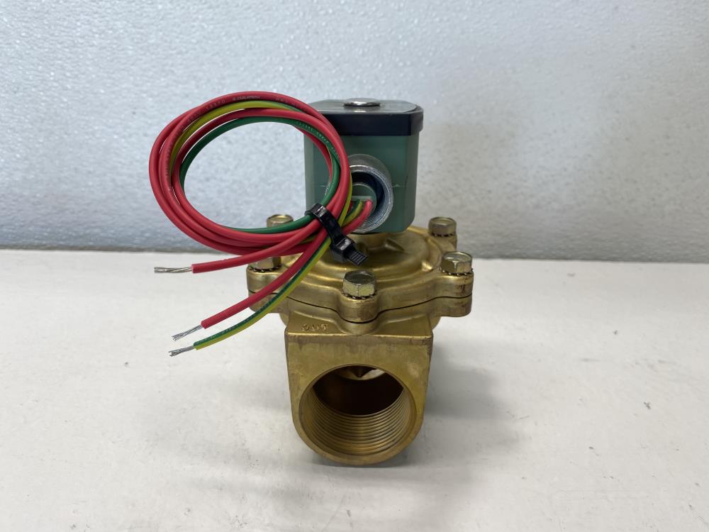 Asco Red-Hat II 1-1/2” NPT 2-Way Brass Solenoid Valve 8210G56