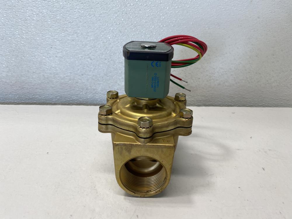 Asco Red-Hat II 1-1/2” NPT 2-Way Brass Solenoid Valve 8210G56