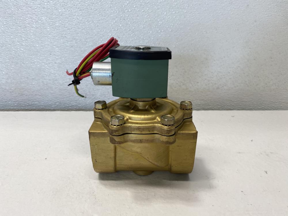 Asco Red-Hat II 1-1/2” NPT 2-Way Brass Solenoid Valve 8210G56