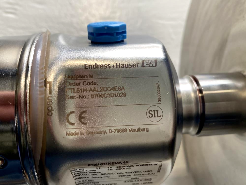 Endress Hauser 3" 150# Level Switch, #FTL51H-AAL2CC4E6A