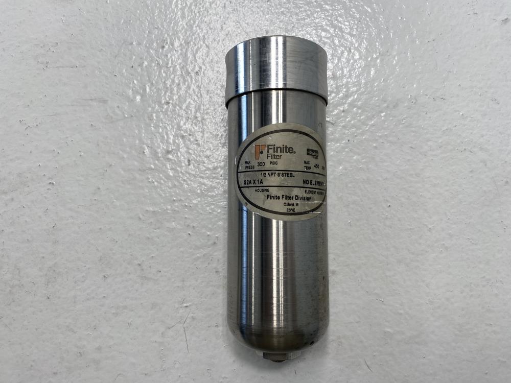 Parker Finite Filter Housing, S2A X 1A, 1/2" NPT, Stainless Steel