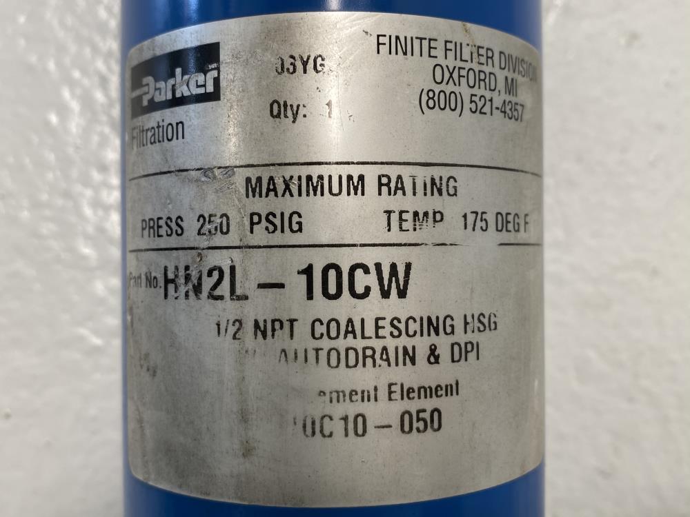 Parker 1/2" NPT Finite Filter HN2L-10CW