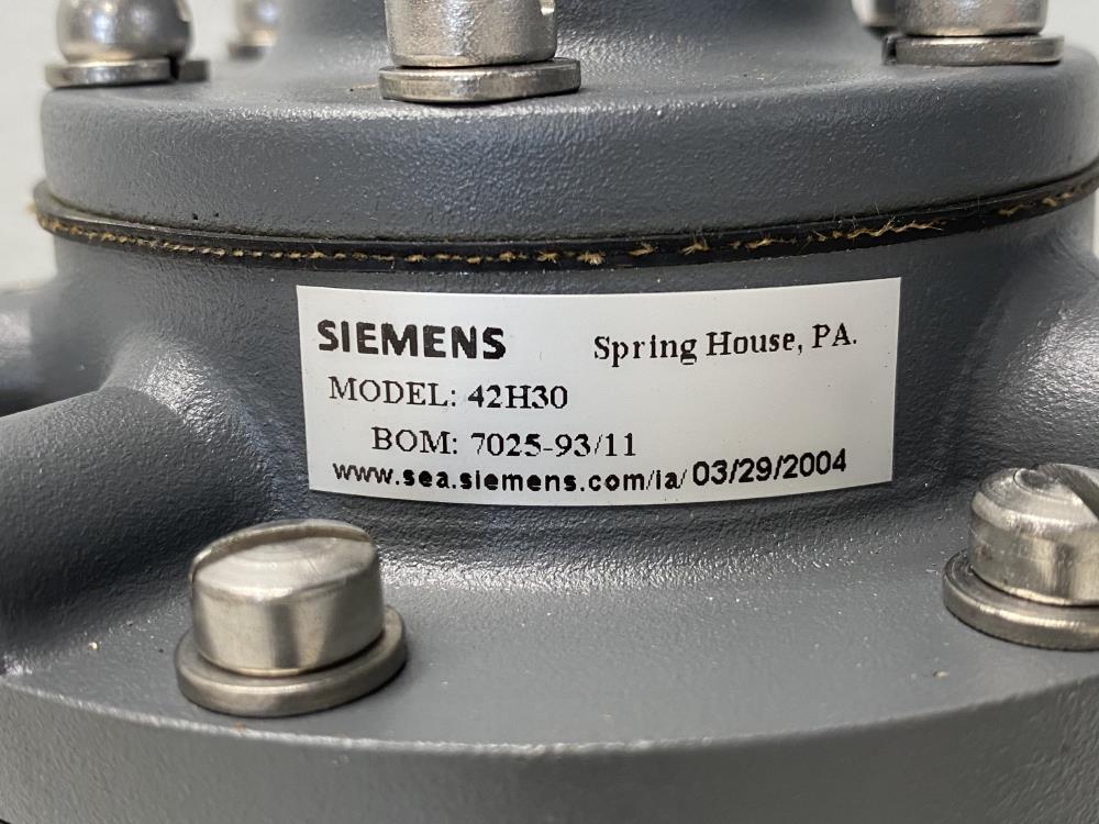 Siemens 42H30 Nullmatic Pressure Regulator BOM#: 7025-93/11