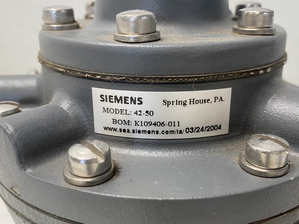 Siemens 42-50 Nullmatic Pressure Regulator BOM# K109406-011