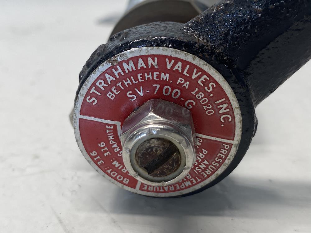 Strahman 3/4" x 1/2" NPT CF8M Sampling Valve SV-700-G