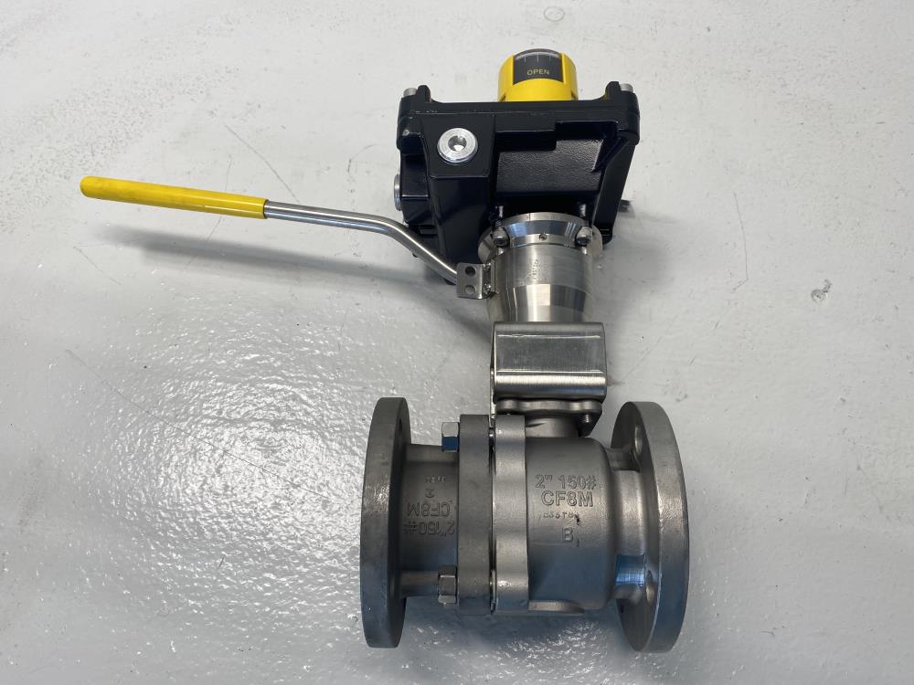 Habonim 2" 150# 316 Flanged Ball Valve 20 F73W-6666AI/150-EST w/ EMS Switchlink