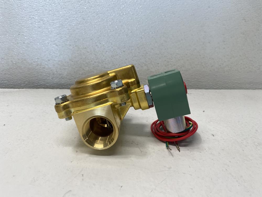 ASCO Red Hat II 1" NPT 2-Way Brass Solenoid Valve 8221G007HW