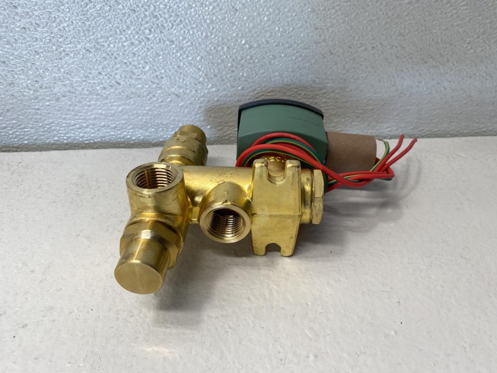 ASCO Red-Hat II 1/2" NPT Brass Solenoid Valve 8300G068F