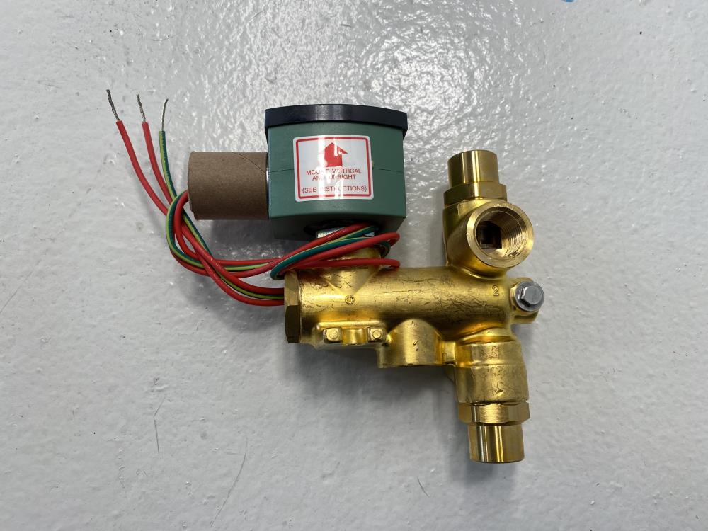 ASCO Red-Hat II 1/2" NPT Brass Solenoid Valve 8300G068F