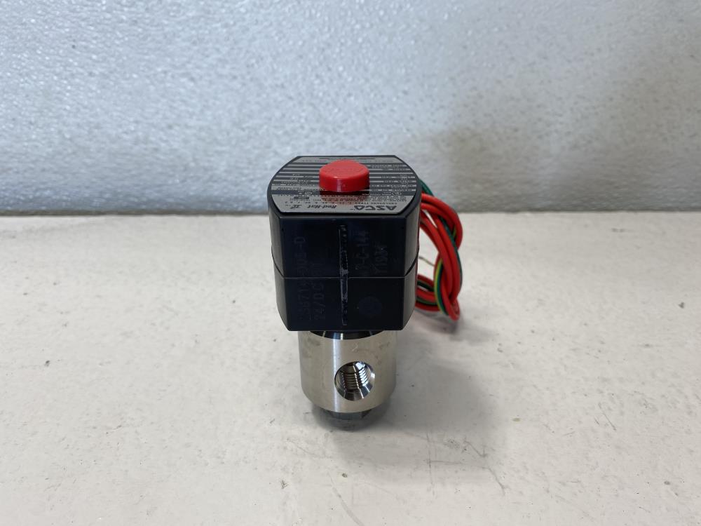 ASCO Red-Hat II 1/4" NPT 3-Way Stainless Solenoid Valve EF8320G202, EF8003G1