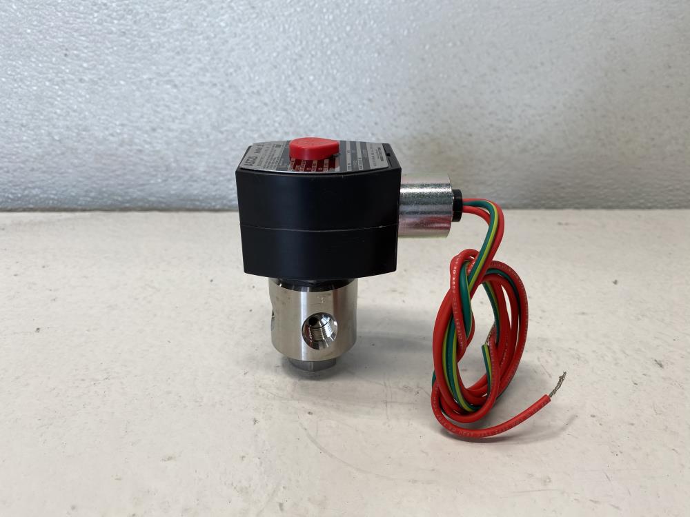 ASCO Red-Hat II 1/4" NPT 3-Way Stainless Solenoid Valve EF8320G202, EF8003G1