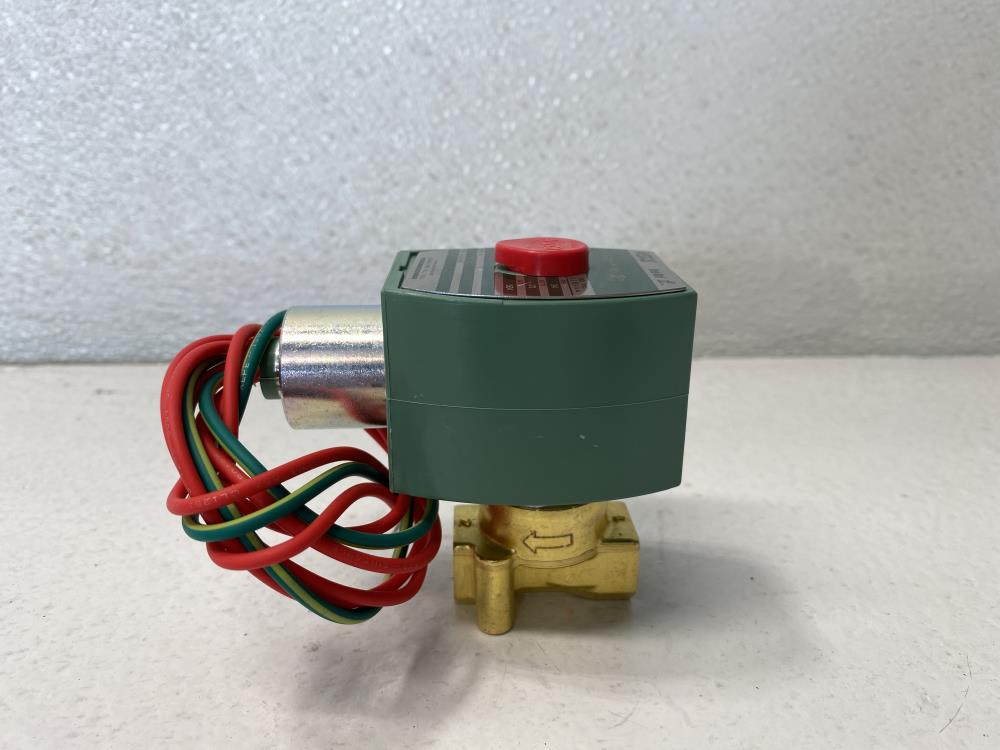 ASCO Red-Hat II 1/4" NPT 2-Way Brass Solenoid Valve 8262H212