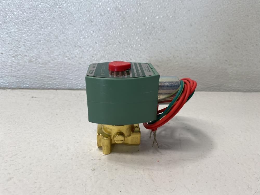 ASCO Red-Hat II 1/4" NPT 2-Way Brass Solenoid Valve 8262H212