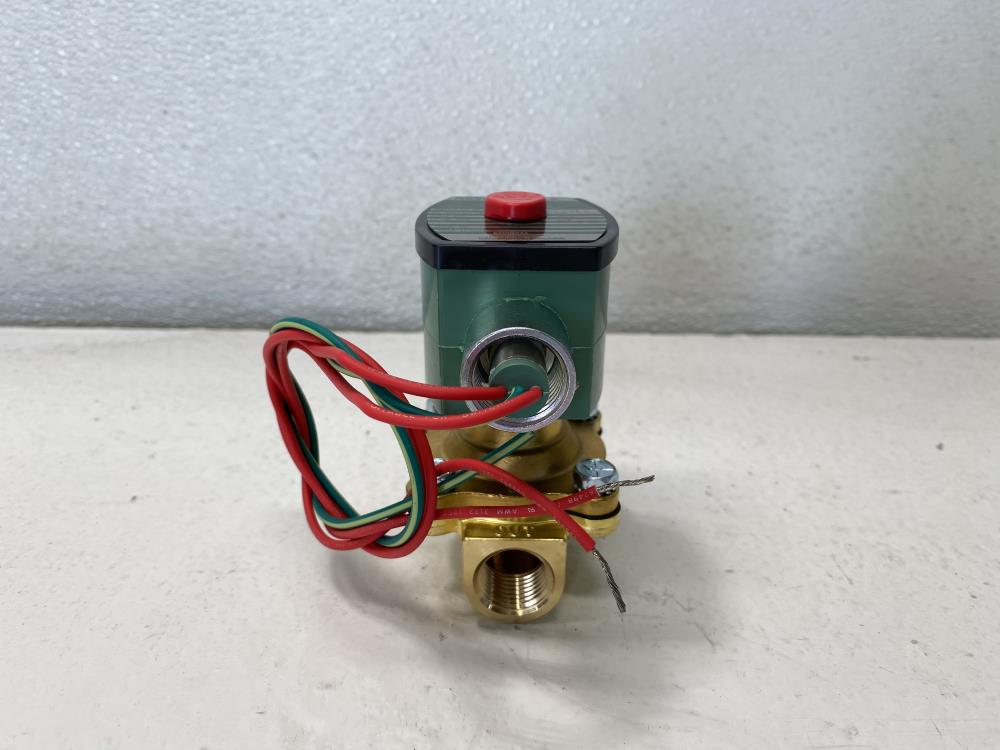 ASCO Red-Hat II 1/2" NPT 2-Way Brass Solenoid Valve 8210G034