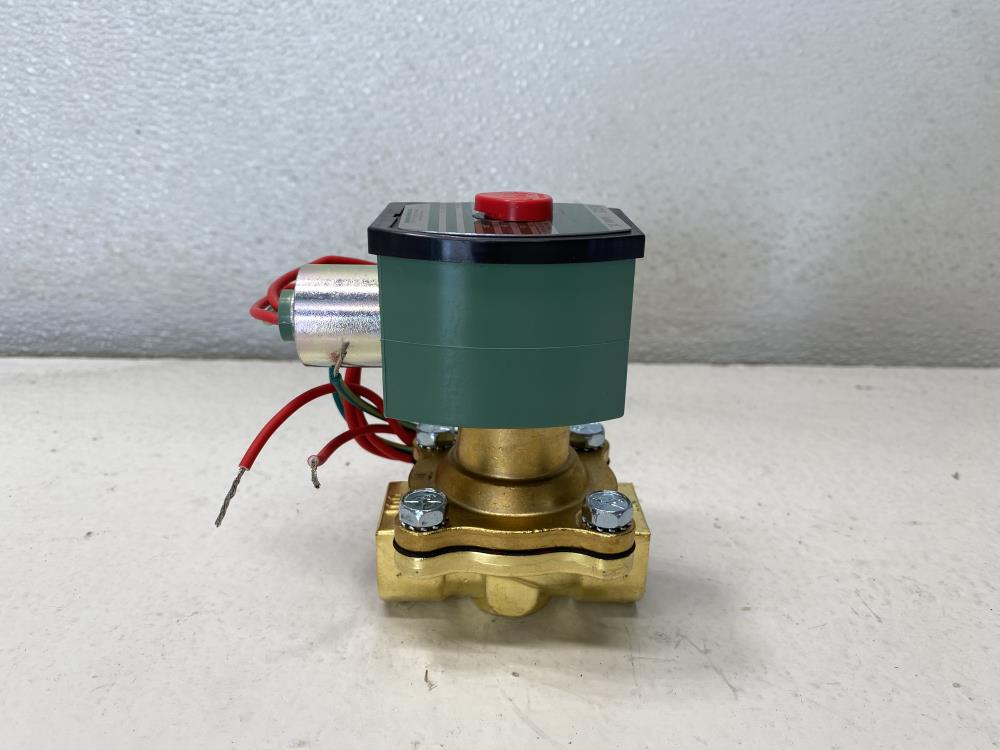 ASCO Red-Hat II 1/2" NPT 2-Way Brass Solenoid Valve 8210G034