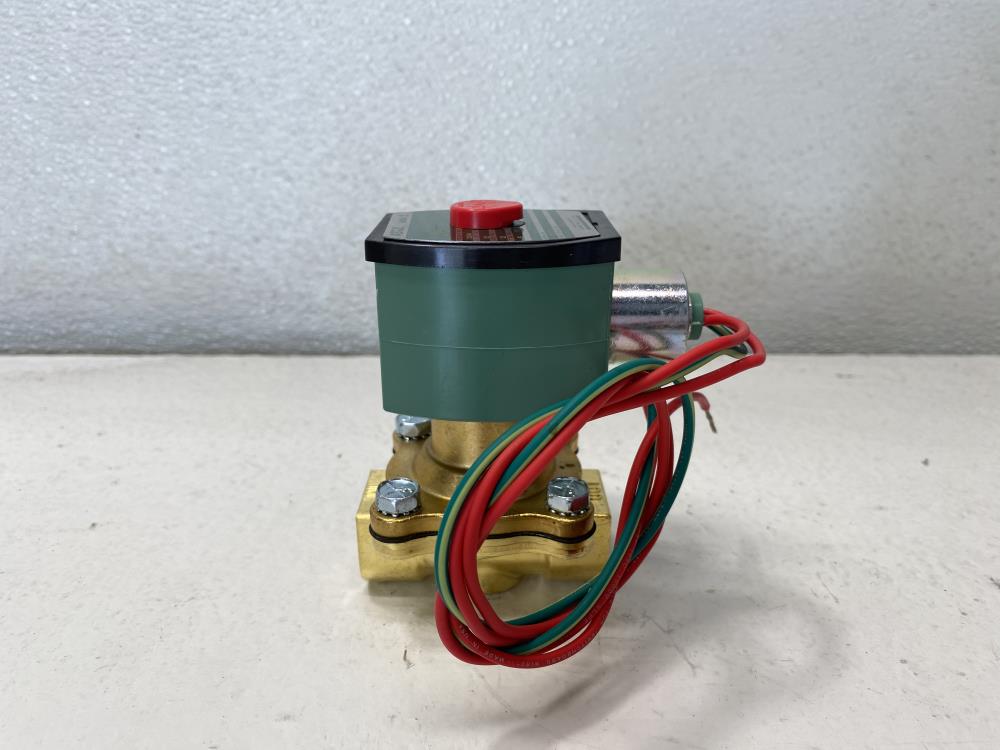 ASCO Red-Hat II 1/2" NPT 2-Way Brass Solenoid Valve 8210G034