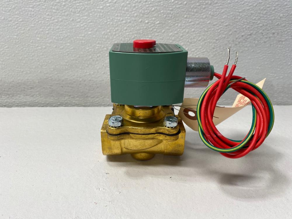 ASCO Red-Hat II 3/4" NPT 2-Way Brass Solenoid Valve 8222G095