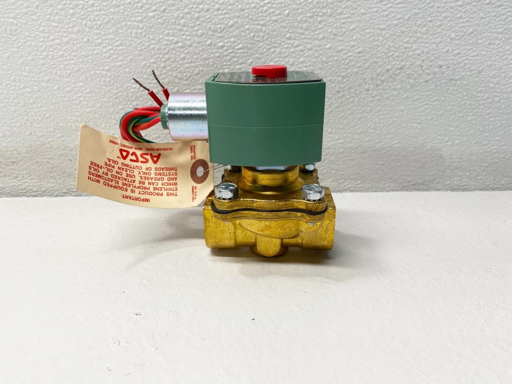 ASCO Red-Hat II 3/4" NPT 2-Way Brass Solenoid Valve 8222G095