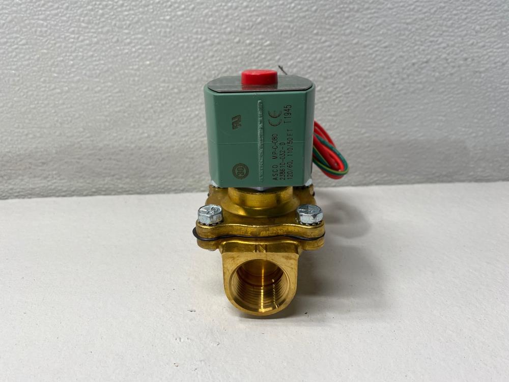 ASCO Red-Hat II 3/4" NPT 2-Way Brass Solenoid Valve 8222G095