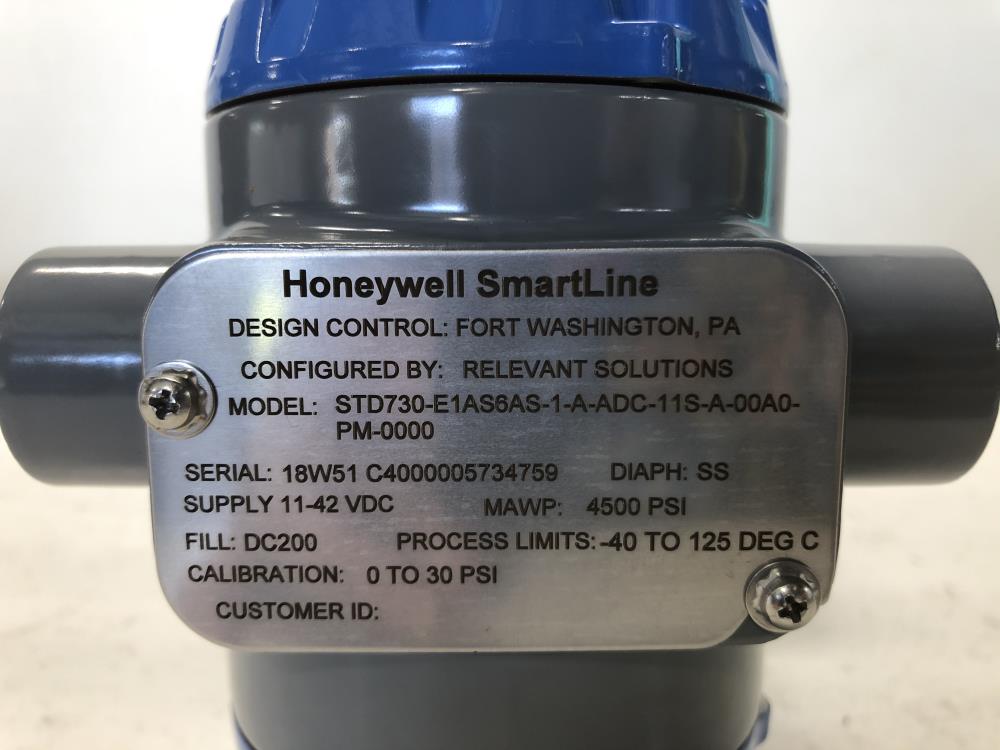 Honeywell SmartLine ST700 Differential Pressure Transmitter STD730-E1AS6AS