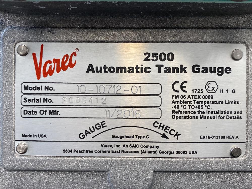 Varec 2500 Automatic Tank Gauge 10-10712-01