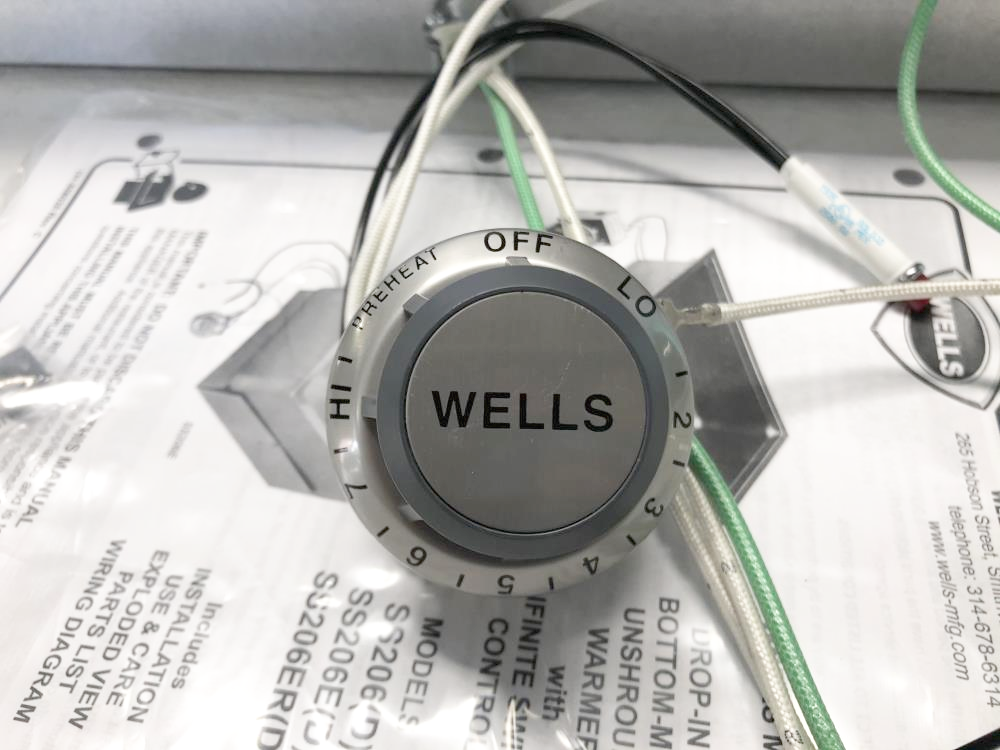 Wells Hot Food Well Warmer, Stainless, Drop-in w/ Infinite Control 5P-SS206ERD