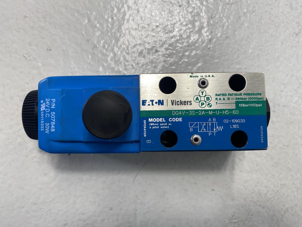 Eaton Vickers Solenoid Directional Control Valve DG4V-3S-2A-M-U-H5-60