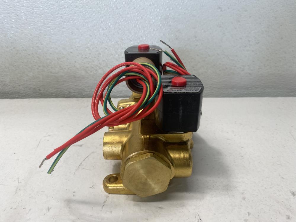 Asco RedHat 1/2" NPT Brass Solenoid Valve 24VDC, EF8344G082V, EF8016G1