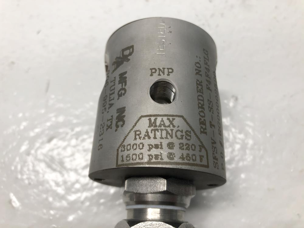 D/A 1/2" 4-Way Sampling  Valve, SFSV-T-SS-F4F4FLG