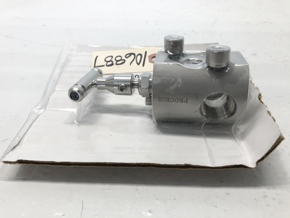 D/A 1/2" 4-Way Sampling Valve, GPSV-T-SS-F4F4FLG