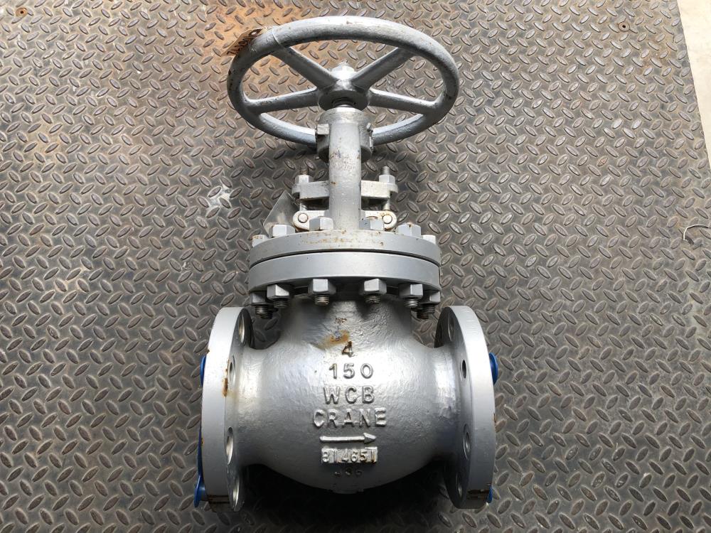 Crane 4" 150# WCB Globe Valve, #143-XU