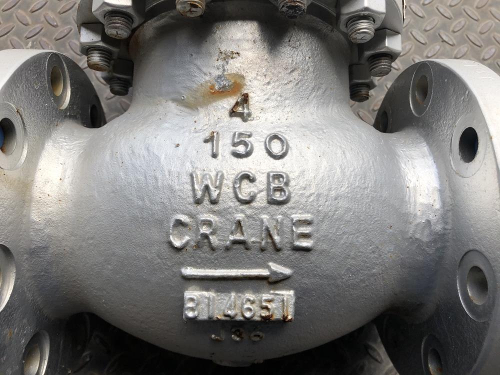 Crane 4" 150# WCB Globe Valve, #143-XU