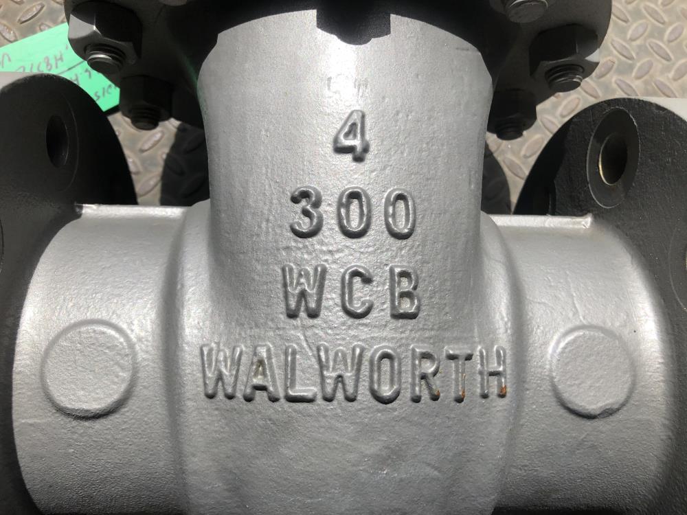 Walworth 4" 300# WCB  Gate Valve, #5206F